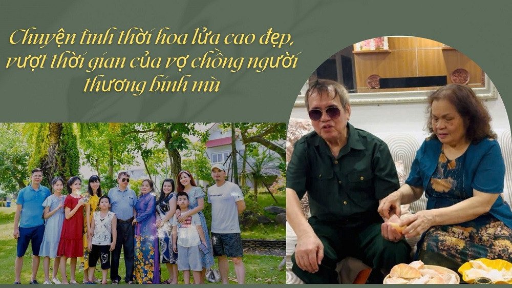 Tình yêu đẹp hơn cả tiểu thuyết của người thương binh mù